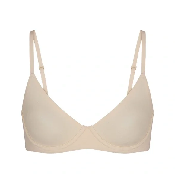 Skims Fits Everybody Unlined Demo Bra 44c in Sand - Picture 3 of 6